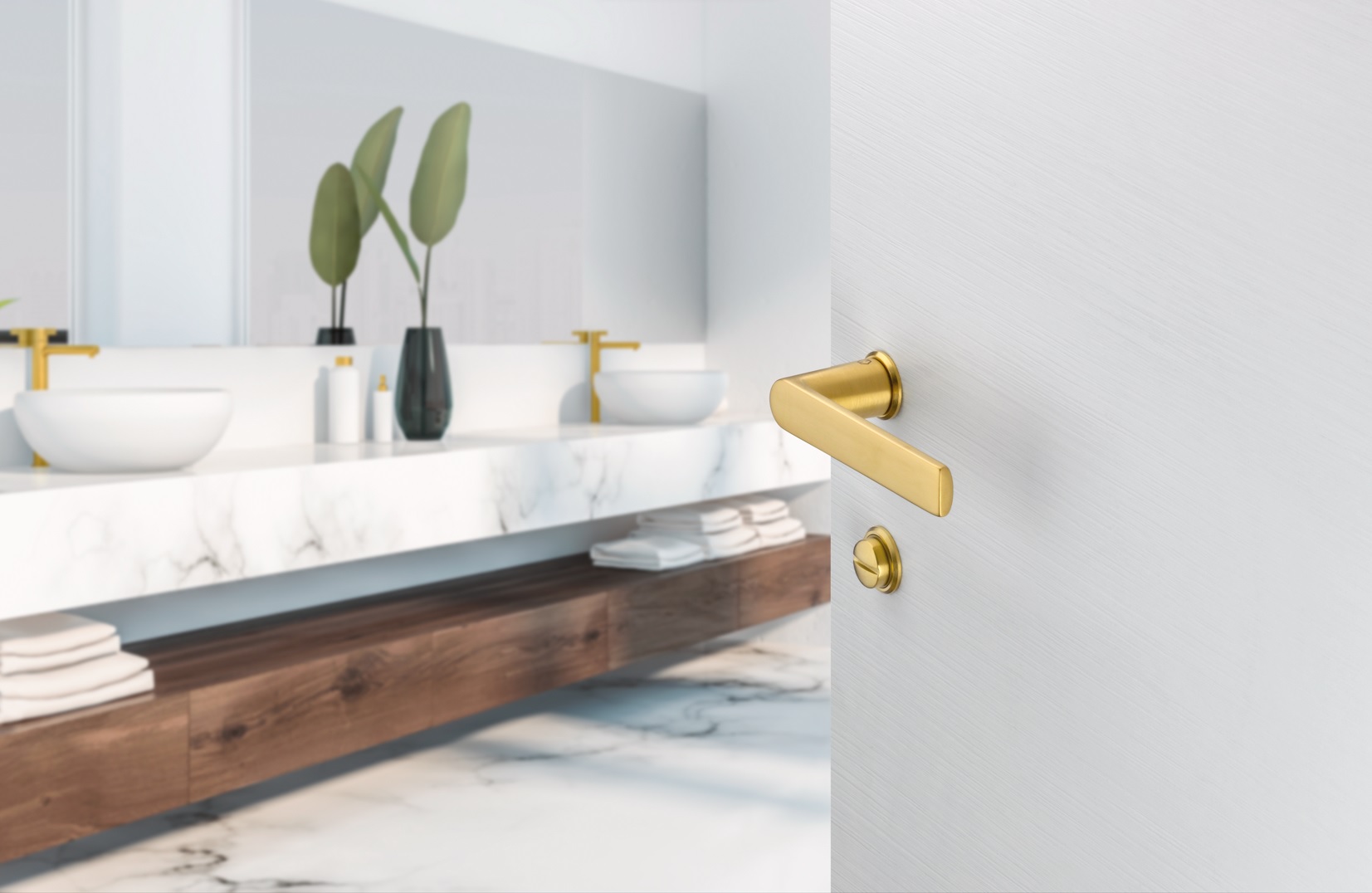 El cerrojo más discreto y minimalista para tus baños de casa